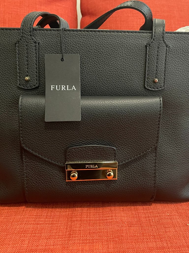 Black Leather Furla Purse